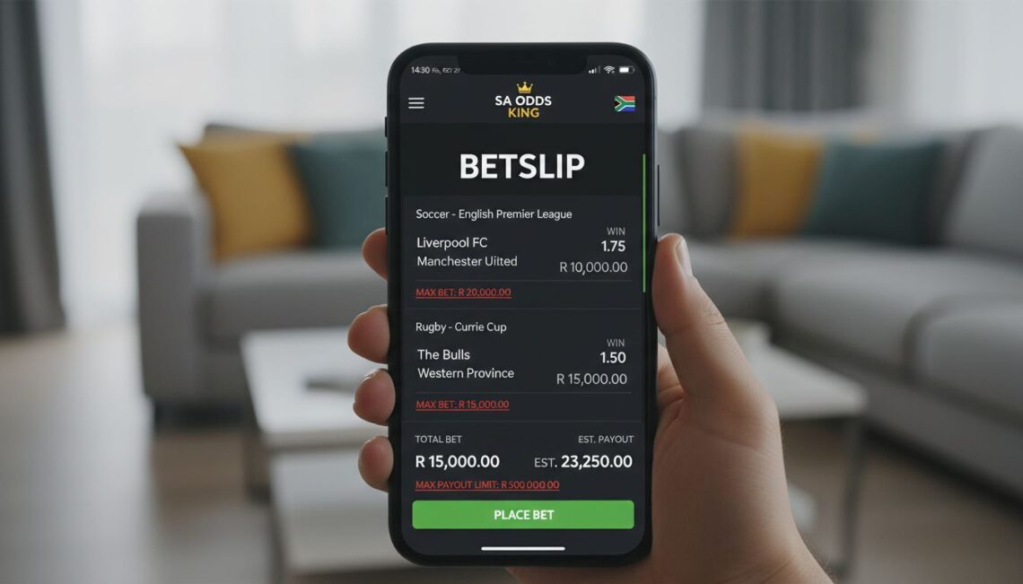 Maximum bet limits on South African online sportsbooks